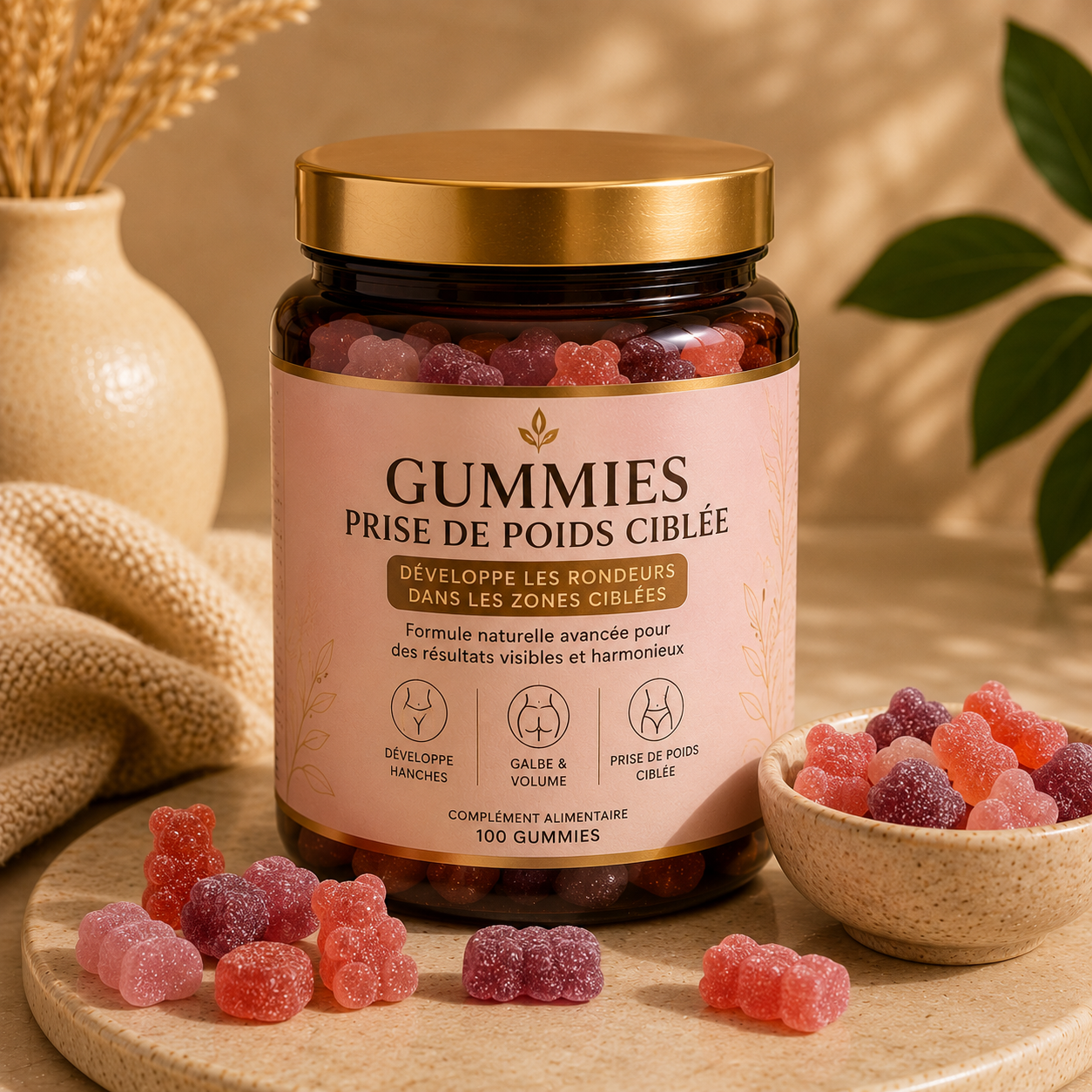 Gummies prise de poids ciblée
